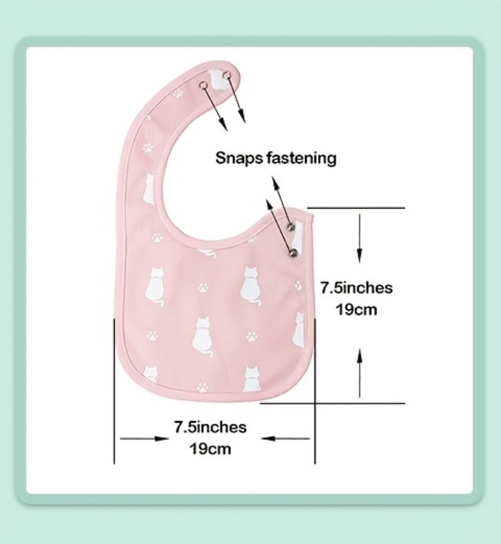 Baby Bib - 12-pcs Adjustable 12pcs Bibs