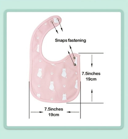 Baby Bib - 12-pcs Adjustable 12pcs Bibs