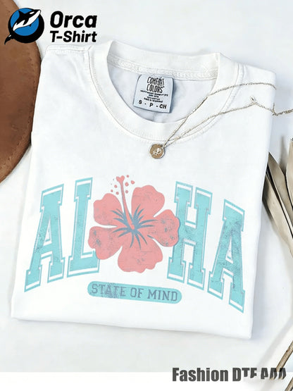 Mentally Printed T-shirt, 100% Pure Retro Fashion Brand T-shirt, Men's T-shirt, Summer T-shirt, Beach Essential, Holiday Gift, Perfect Gift