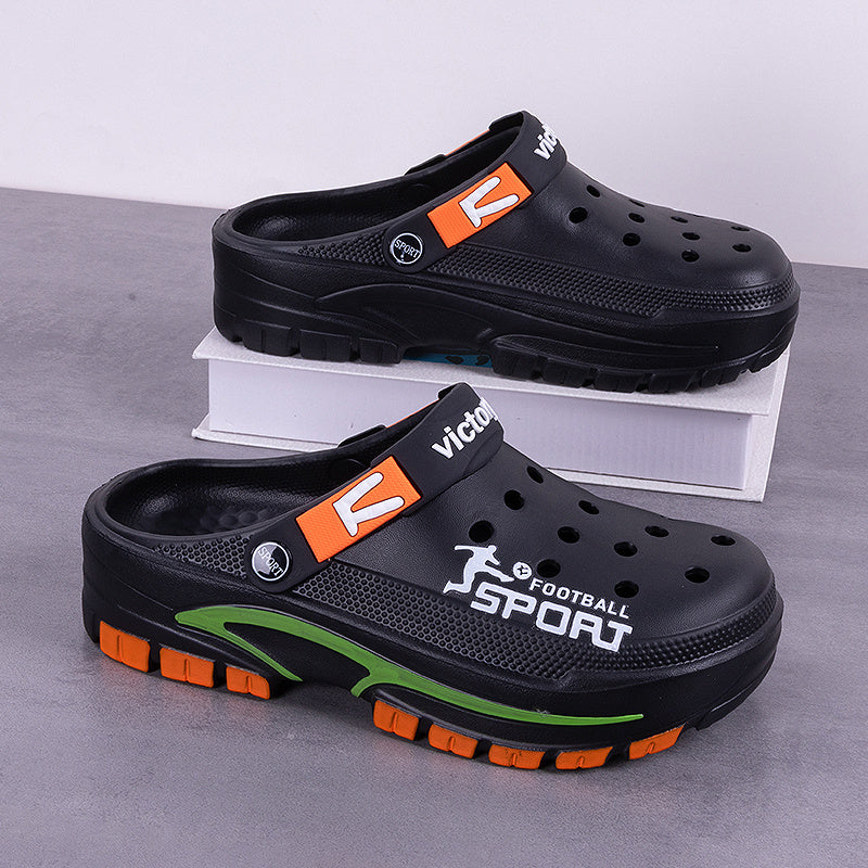 Men'S - Breathable EVA Material, Ultra-Comfortable Thick Sole, Suitable for Both Indoor And Outdoor Activities, Perfect for The Beach, Pool, And Water Parks