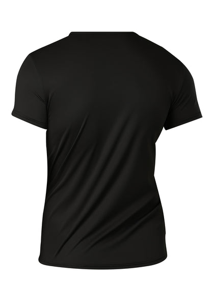 Set of 4 Men'S Lightweight Polyester T-Shirts - Casual Round Neck, Short Sleeves for Outdoor Activities And Summer Use, Short-Sleeved, Appropriate