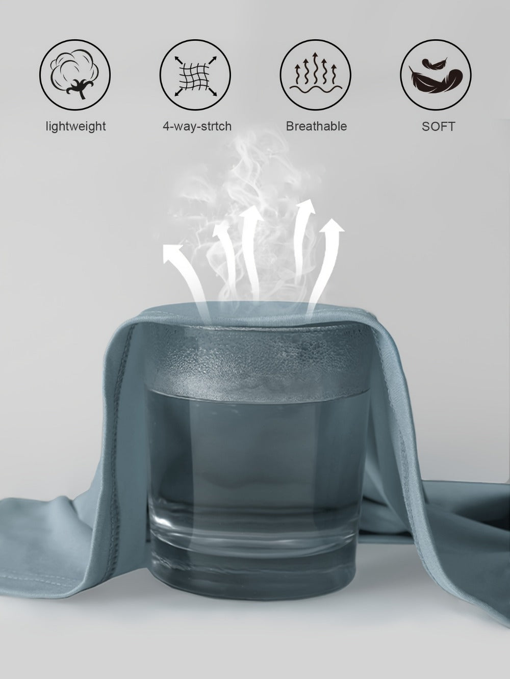 Men's Built-In Mask Hoodies - 3-Pack Quick-Dry Layers
