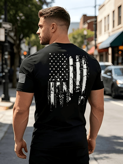 Men'S Round Neck Short Sleeve T-Shirt Suitable for Summer Casual Sports