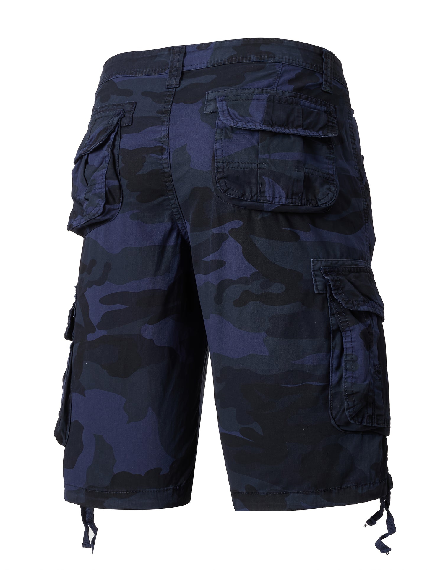 Men's Pure Cotton Washed Camouflage Outer Multi Pocket Workwear Shorts