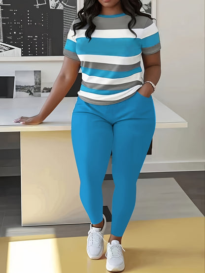 Women's Red Polyester Short-Sleeve Pants - product view 3