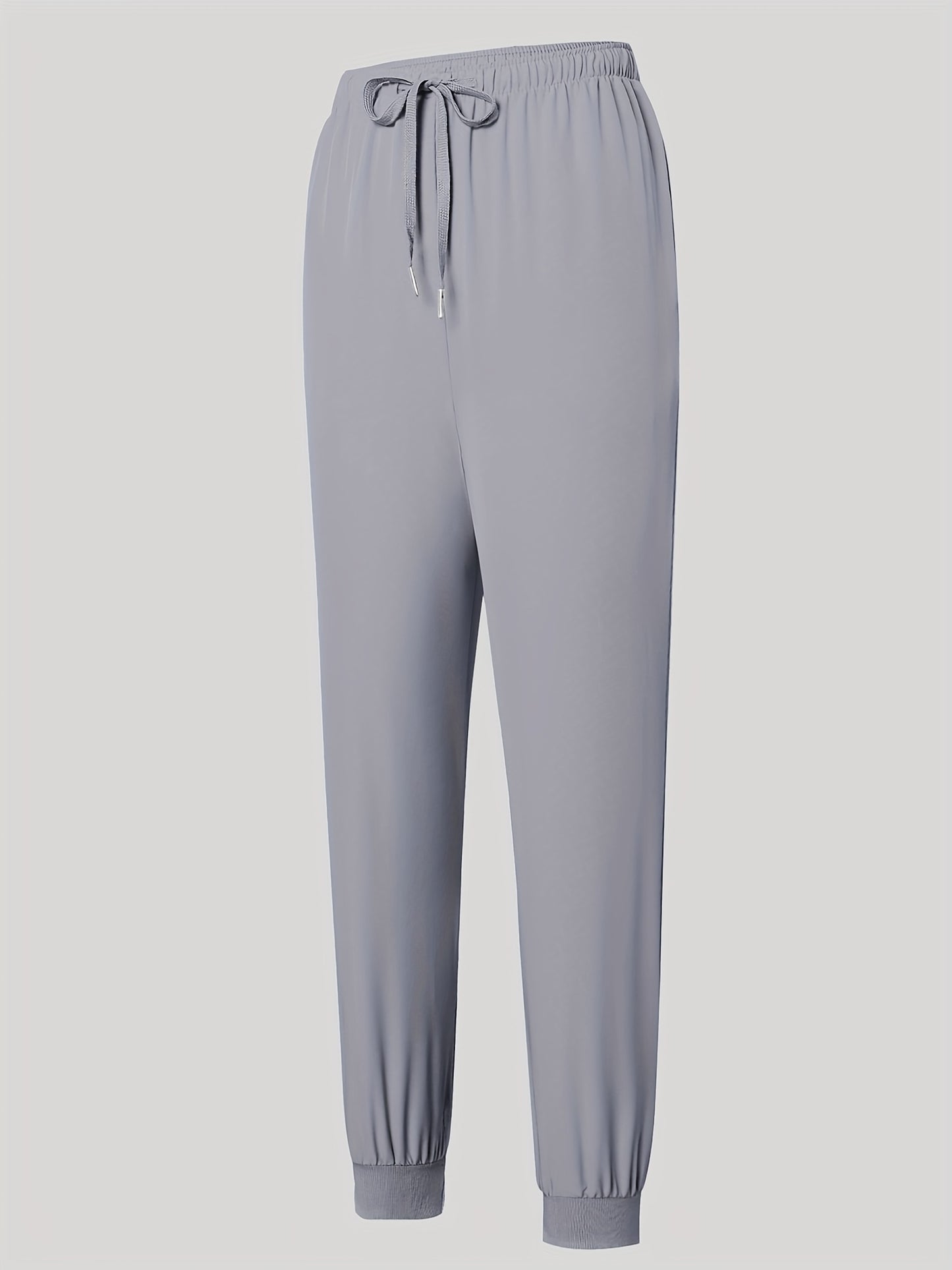 Women'S Frosted Pocket Brush Pants with Elastic Ribbed Toe Binding Work Pants
