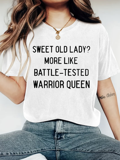 Plus Size - Plus Size - Plus Size Women'S T-Shirt Featuring a Comfy Round Neckline, Stylish Print, Perfect for Spring And Summer, Made from Soft And Cozy Fabric, a Must-Have for Fashion Lovers, Plus Size Top