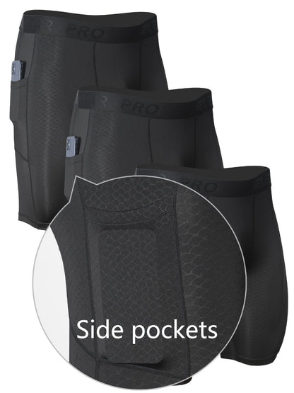 Men's Boxer Briefs - Moisture Wicking 3 Pack