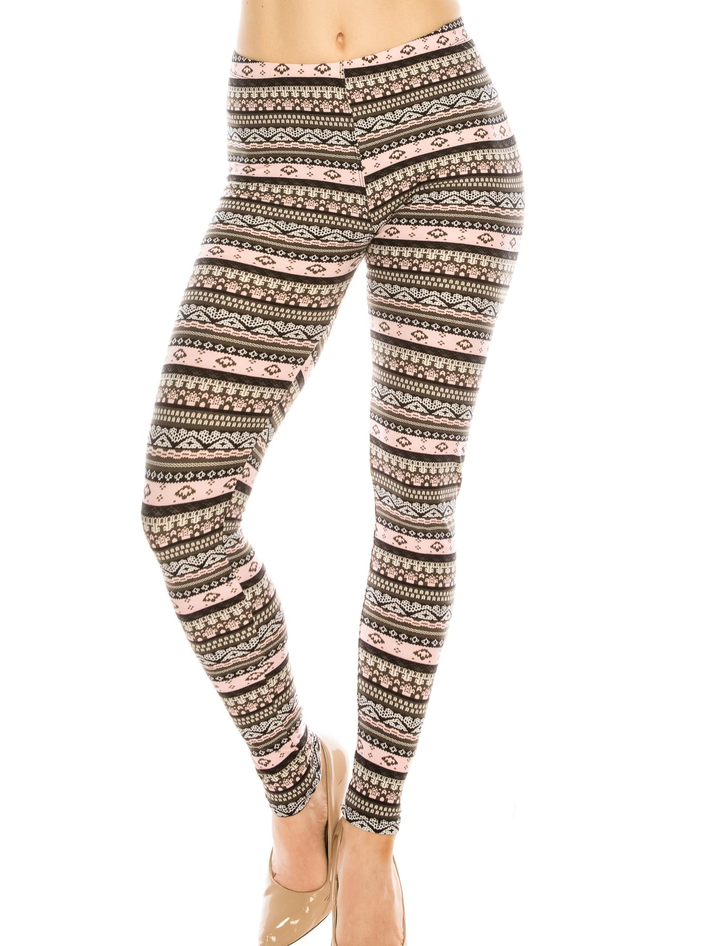 Fashion Printed Leggings For Women No See Through High Stretch Super Soft Leggings Regular