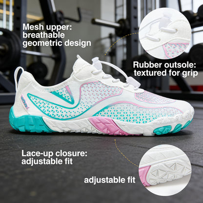 Hike Barefoot Shoes Womens Footwear For Walking Athletic Barefoot Shoes With Wide Toe Box Healthy & Non-Slip Breathable Lightweight Barefoot Vitality Water Shoes For Women Beach Pool Swim Shoes For Womens Shoes For Women