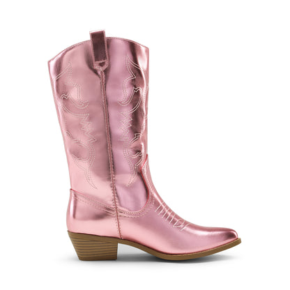 Women's Cowboy Boots Pull On Cowgirl Boots Mid Calf Western Boots, Women's Pull On Mid Calf Western Boots