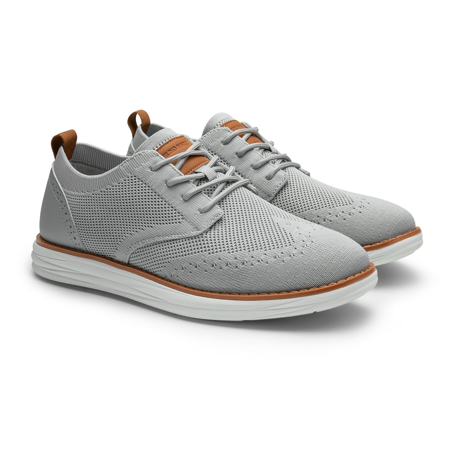 Bruno Marc Men's KnitFlex Craft Mesh Oxfords Sneakers Casual Dress Lace-Up Lightweight Walking Shoes