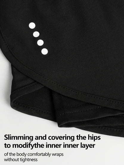 Women's Quick-Dry High-Stretch Yoga Shorts, Tummy Control and Anti-See-Through, Seamless Moisture-Wicking Athletic Swimwear, Suitable for Gym, Fitness, Running, Hot Springs, and Beach Vacations