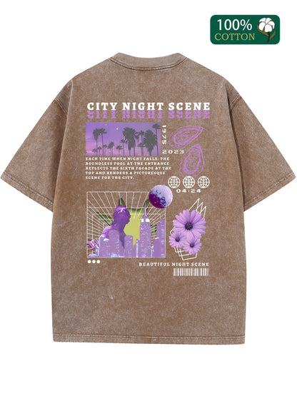 3pcs Set, Including Printed T-shirt, MenSummer Casual Short-sleeved T-shirt
