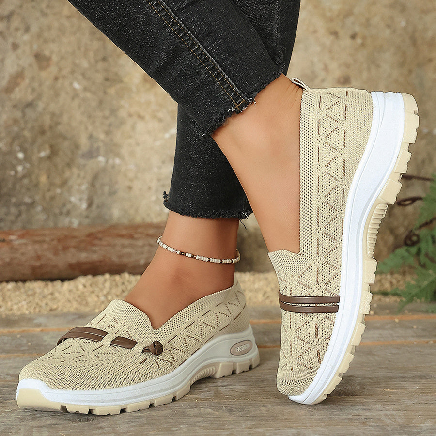 Women's Mom Sneakers, Breathable Mesh Casual Shoes, Lightweight Walking Shoes, Easy-to-Wear Cushioned Walking Sneakers for Daily Work and Travel, Women Shoes