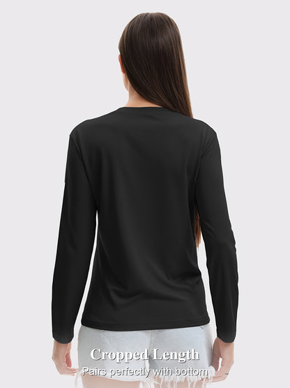 5pcs Women's Quick-drying And Breathable Long-sleeved T-shirt Set, Basic Base Layer for Training, Moisture-wicking, Women's S Tops, Suitable for Casual Attire.