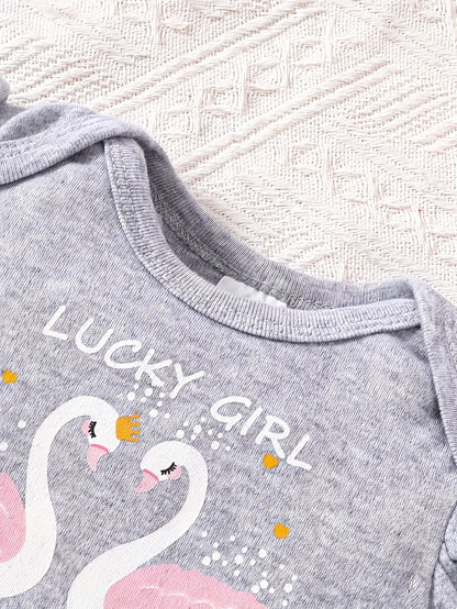 Baby Girl Cartoon Jumpsuit - Summer