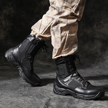 NORTIV 8 Wide Version Men's Tactical Work Boots Durable & Comfortable Hiking Motorcycle Combat Boots Response