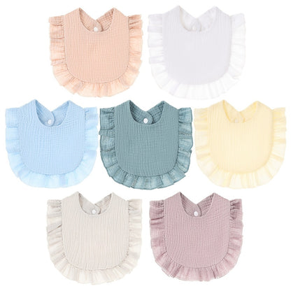Baby Bib - 7-pack Adjustable Muslin Soft