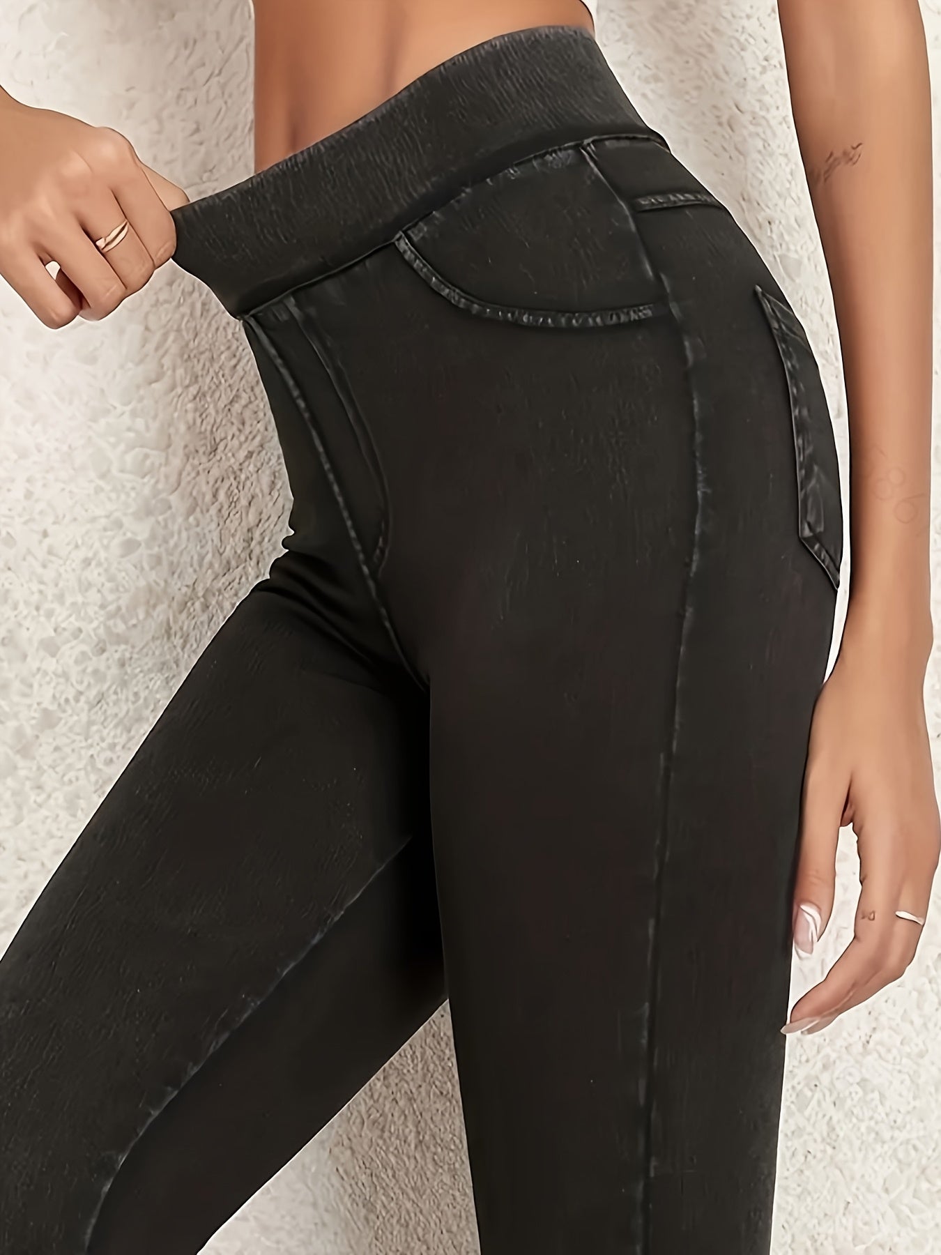 Women'S Elegant High Waist Slim Pants Versatile And Fashionable, Suitable for Daily Commuting, Leisure Outings, Shopping, And Wear, Four Seasons Wear Slim Pants