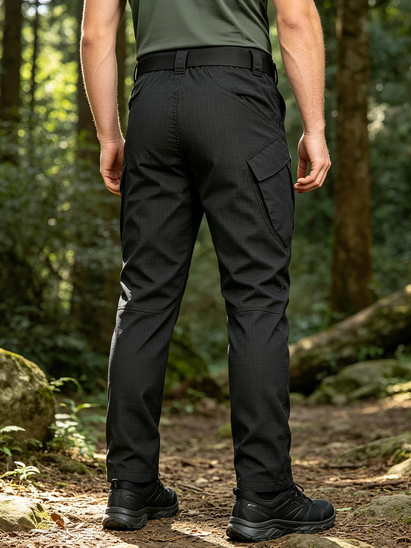Classic Work Pants, Made from Quick-Drying, Breathable, And Tear-Resistant Fabric, Featuring Multiple Pockets And a Contoured Cut, Lightweight And Suitable for All Seasons, Perfect for Hiking, Fishing, Outdoor Adventures, And Daily Commuting