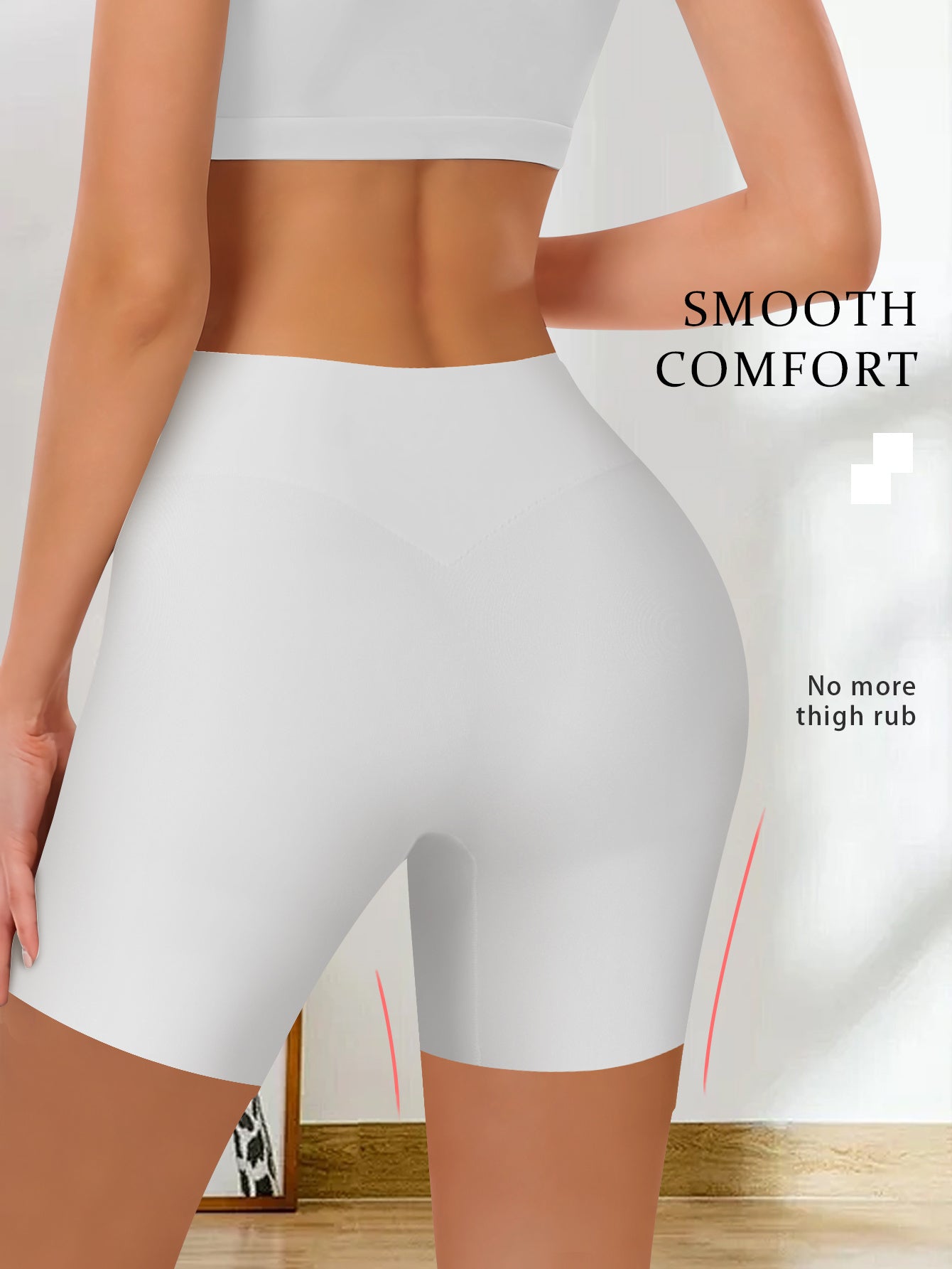 4pcs Of Women's High-Waisted Tummy-Tightening Safety Underpants, Riding Sports Boxer Shorts Combining Hip-lift And Anti-glare Features for Riding And Sports