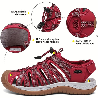 Women's Closed Toe Hiking Sandals Walking Water Sandal Comfort Athletic Sport Outdoor Sandals Casual Sports Sandals