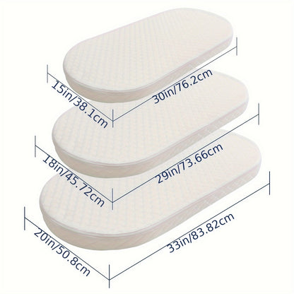 Crib Mattress - Waterproof Breathable Oval-Shaped Bassinet