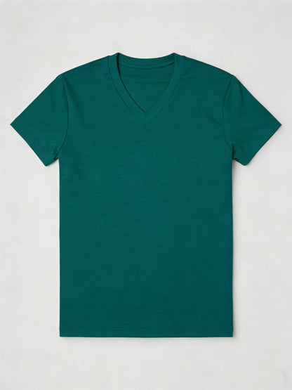 Men's HY01-Black-3pcs V-Neck Slim-Fit T-Shirt - product view 13
