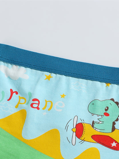 12pcs/Pc Boys Boxers Underwear Cute Dinosaur Print Elastic Comfortable Breathable Boys Underpants