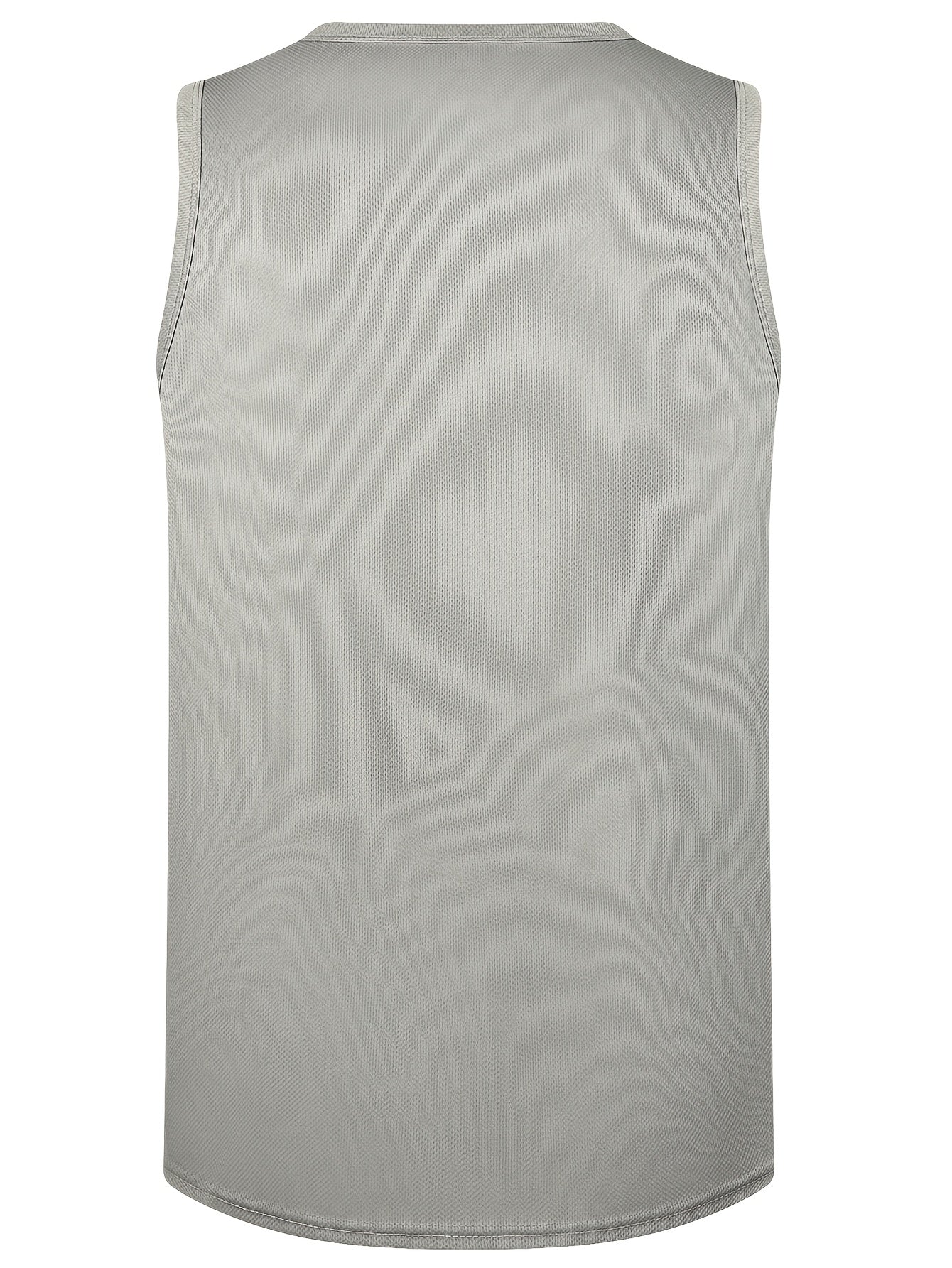 Three Summer Men's Quick-Dry, Moisture-Wicking, Breathable Vests, Sleeveless Tops Suitable for Running And Training, Featuring USA Letter Prints, Available In Various Color Combinations: Black, White, Gray