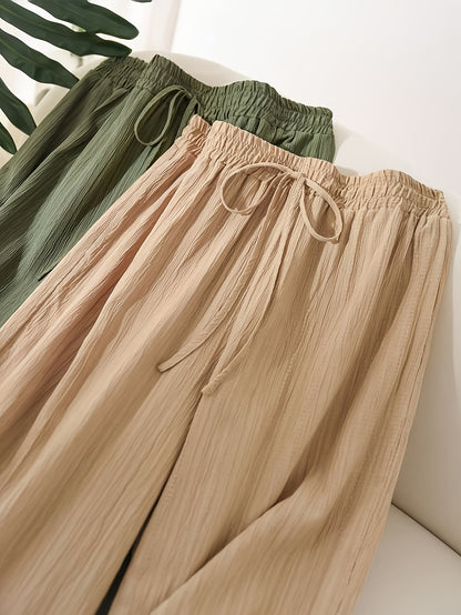 Women's 2pack Black + White Pleated Wide-Leg Pants - product view 18