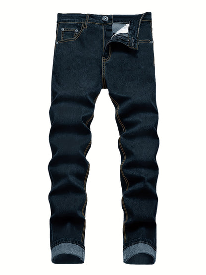 3-Pack Men's Slim Fit Jeans | Business Casual Trousers | Year-Round Versatile Pants | Gift