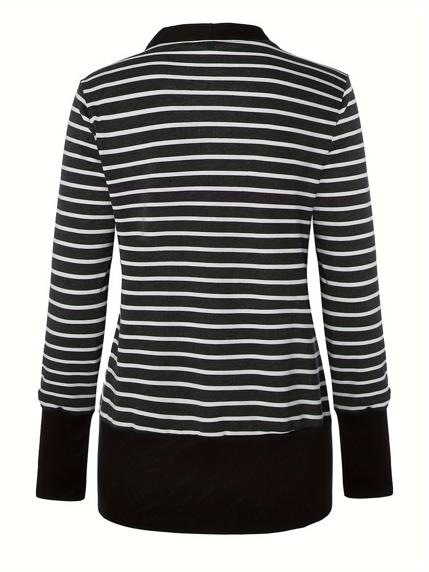 Women's Button Cardigan Long Sleeve Tops Shirts Outwear Solid Ribbed Open Front Cardigan Sweaters