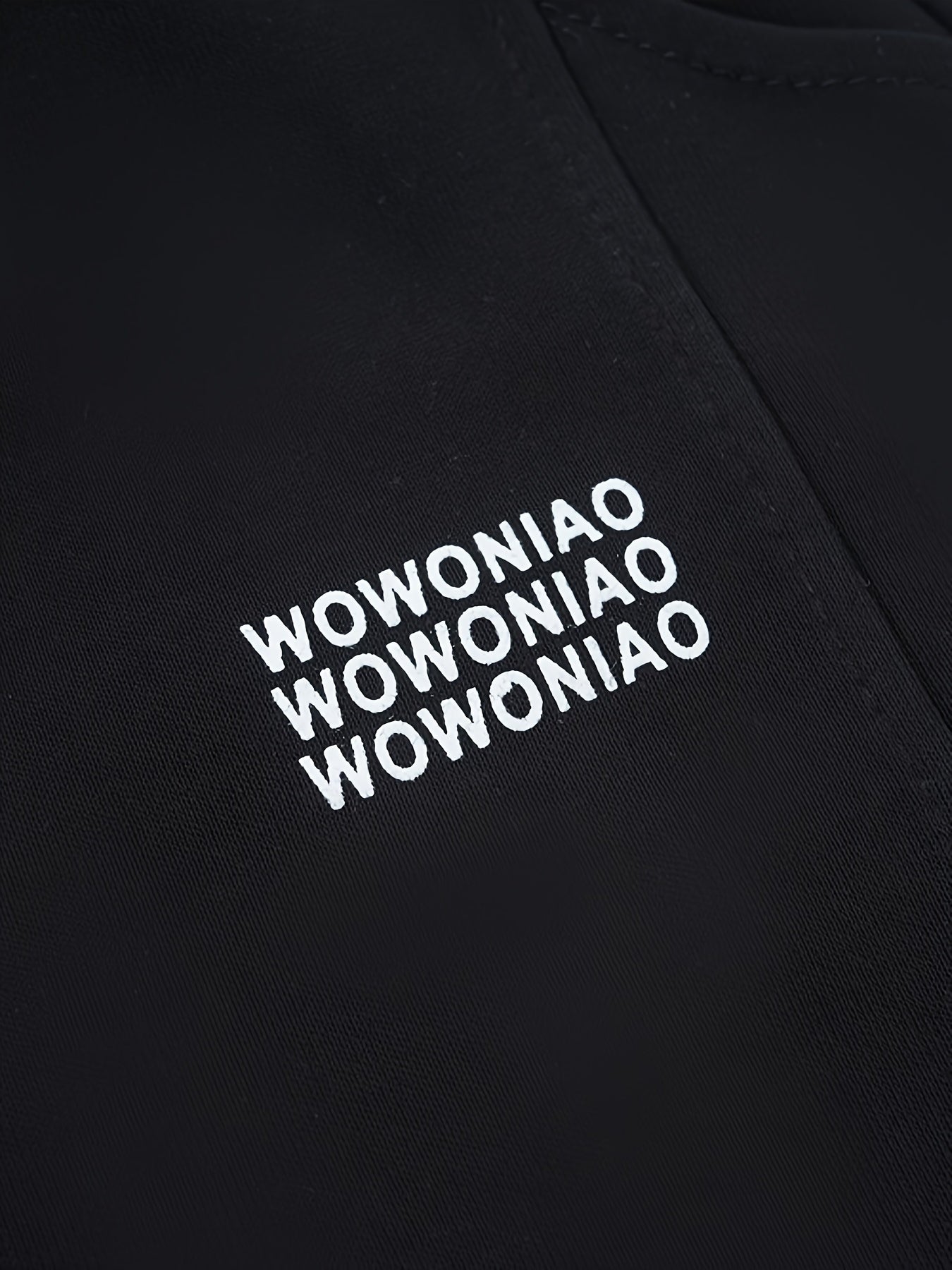Wwowoniao Boys' Relaxed Fit Jogger Pants Made from a Featuring an Alphabet Design, Slightly Stretchy Knit Material, Equipped with Pockets, Suitable for Spring And Fall, Composed of 58% And 42% Polyester, Ideal for Outdoor Activities