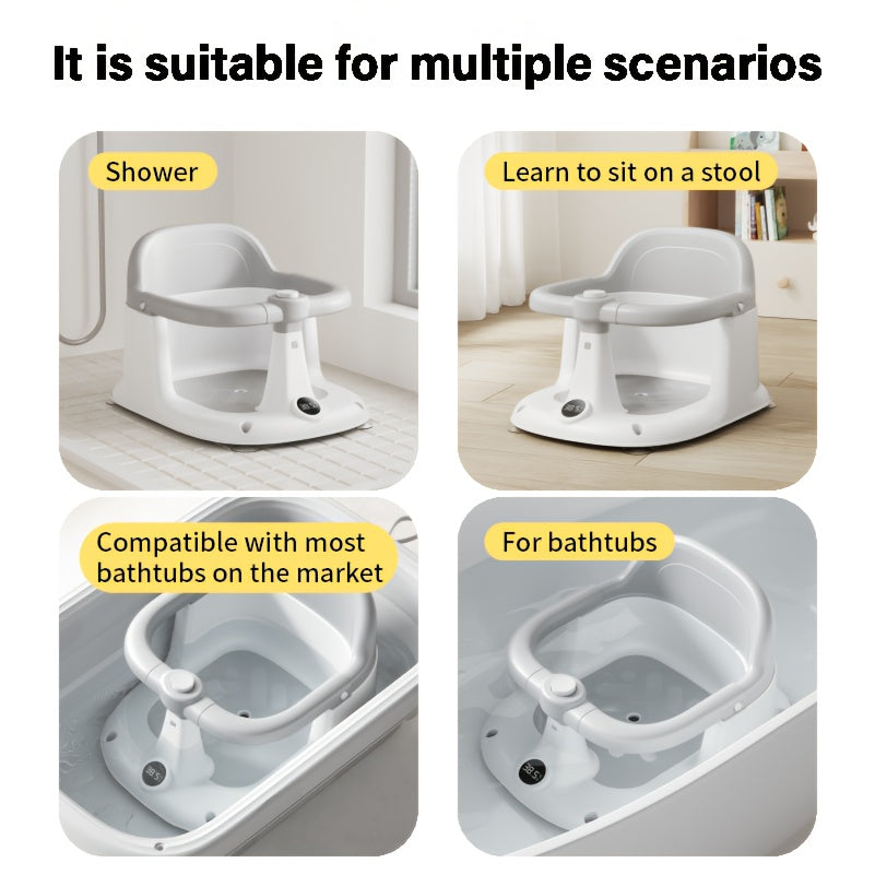 Baby Bath Seat for Babies Bathtub Seats for 6 Months & Up, Sitting Up with Rinse Cup 360掳 Surround new design Baby Bath Seat, Baby Bathtub Support for Newborn to Infant, Easy to Install And Stable, Non-Slip Compact Toddler Bath Seat for shower