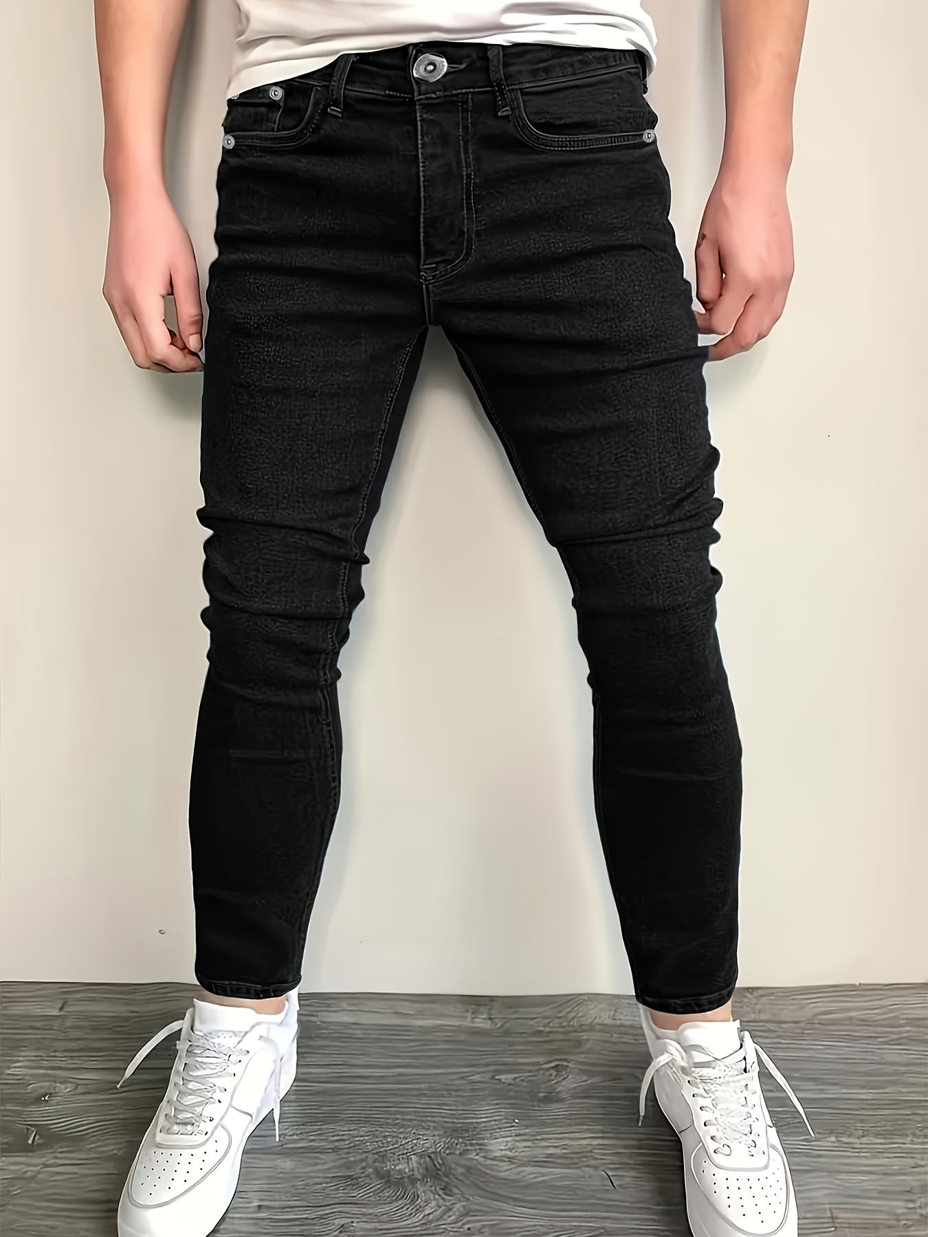 3pcs - Fashionable Men's Slim Jeans - Stretch Jeans for Men - Classic And Versatile for All Seasons