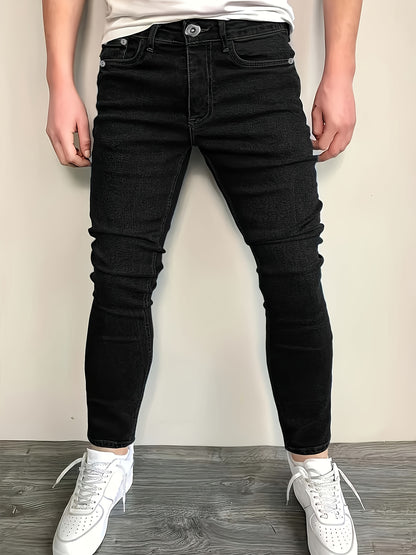 3pcs - Fashionable Men's Slim Jeans - Stretch Jeans for Men - Classic And Versatile for All Seasons