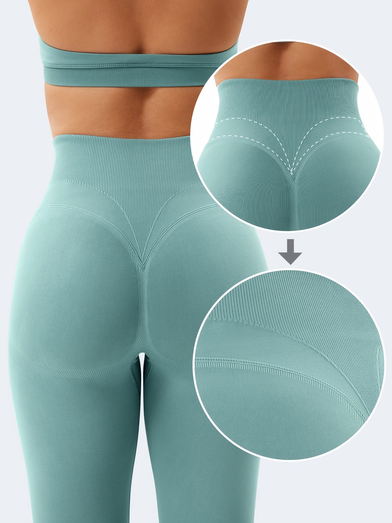 VOYJOY Women Impact Leggings Seamless Scrunch Butt Lifting Workout Leggings High Waisted Gym Yoga Pant