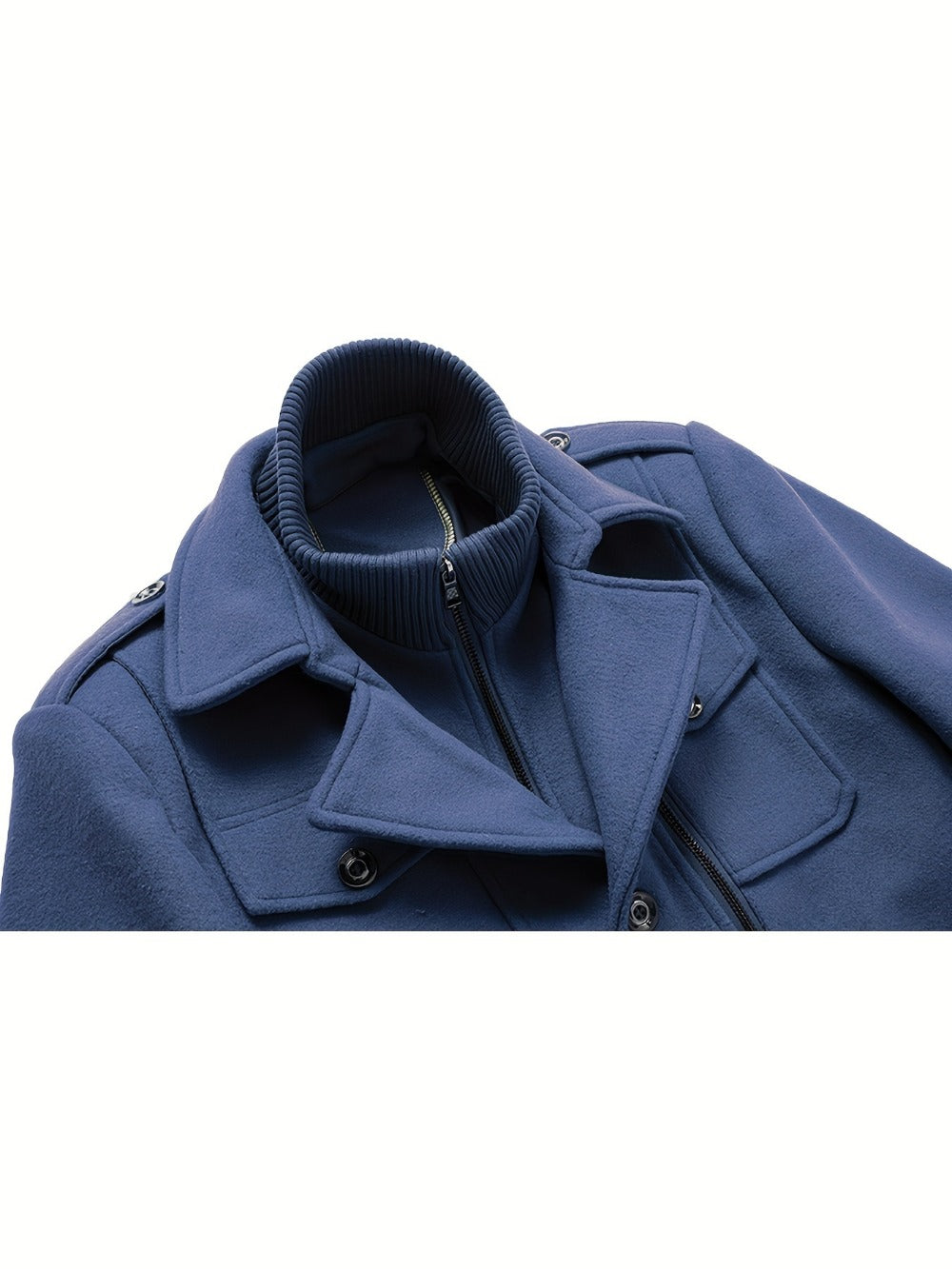 Men's Versatile Fleece Single-Breasted Coat