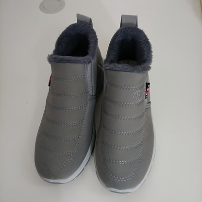 A Warm Guardianship in the Cold Winter, Women's Thick- Soled Non- Slip Snow Boots. They Are Both Warm and Casual, and the Stylish Fluff Shows Elegant Charm.