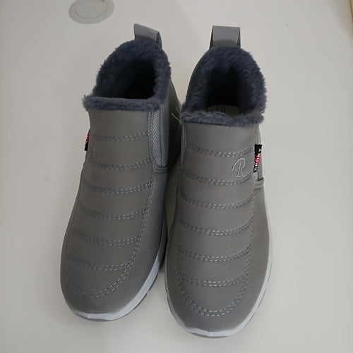 A Warm Guardianship in the Cold Winter, Women's Thick- Soled Non- Slip Snow Boots. They Are Both Warm and Casual, and the Stylish Fluff Shows Elegant Charm.