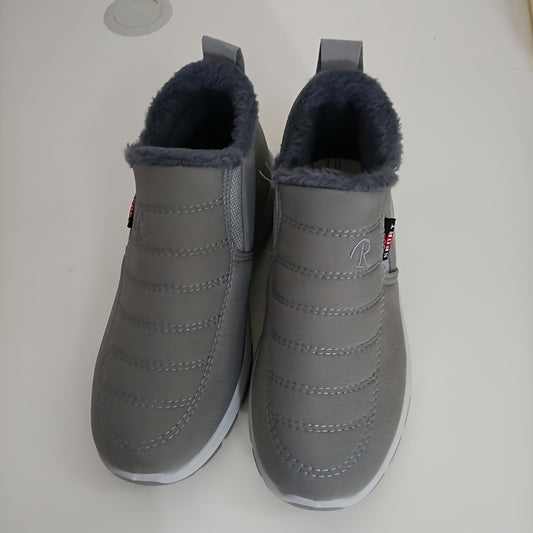 A Warm Guardianship in the Cold Winter, Women's Thick- Soled Non- Slip Snow Boots. They Are Both Warm and Casual, and the Stylish Fluff Shows Elegant Charm.