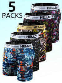 5pcs Printed Trousers