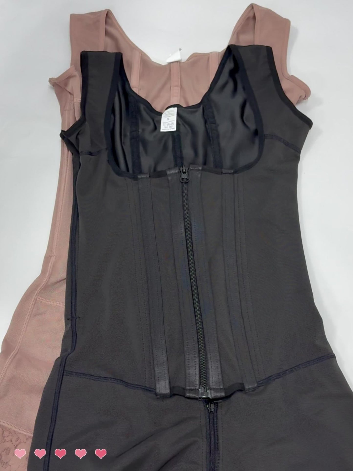 1pc Women Colombian Shapewear, Zipper Closure, Bust-Open, Tummy Control, Butt Lifting, Thigh Bodysuit Lingerie