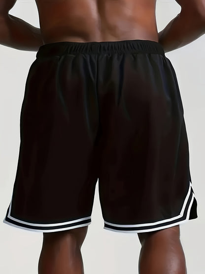 Men'S Casual Five-Point Basketball Shorts - 3pcs, Lightweight And Quick-Drying for Summer