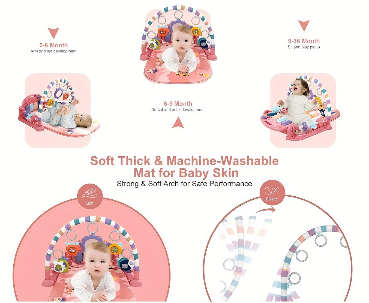 Baby Play Gym - Mat Musical Piano Lights