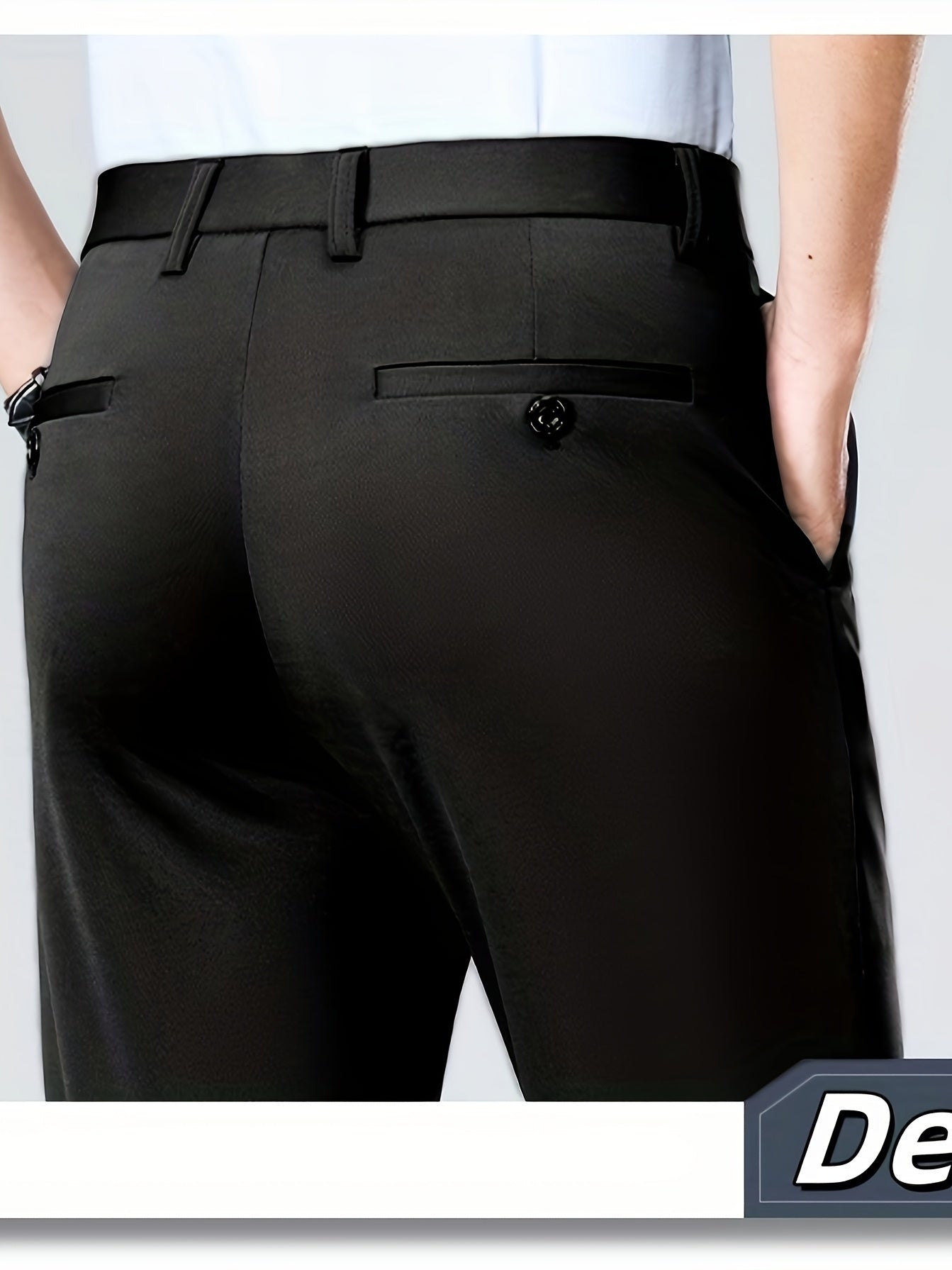 3 Colors Available, Men's Suit Pants, New Men's Classic Senior Business Casual Light Suit Pants, Casual Pants, Interview, Office Choice, Comfortable Material, Breathable and Quick-drying, Pocket Design, Perfect Gift Choice