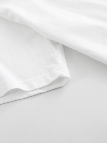 White Printed T-Shirt - product view 8