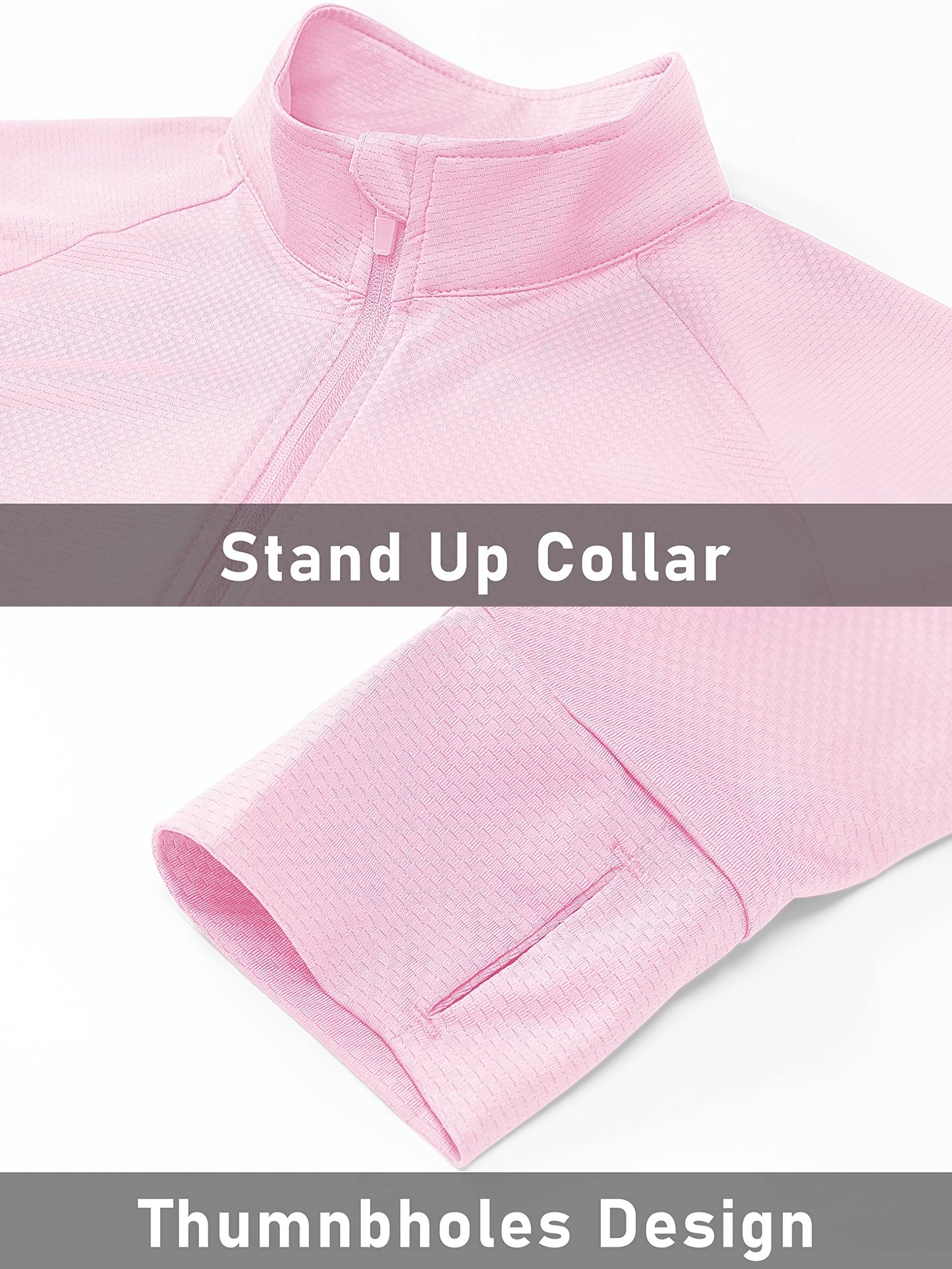 Women's Pink Lace Zip-Up Long-Sleeve Jacket - product view 14